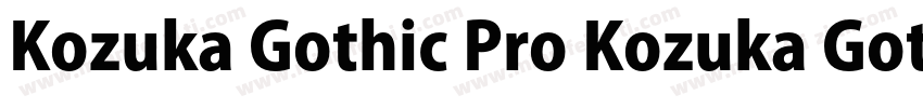Kozuka Gothic Pro Kozuka Gothic Pro字体转换